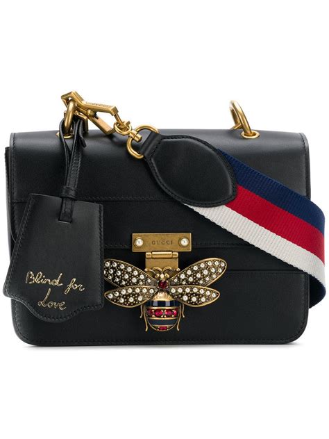 gucci bee bag black|gucci bee crossbody bag.